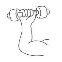 پیش‌نمایش فایل dumbell-9581356 از پک تمرین و ورزش