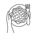 پیش‌نمایش فایل waffle-9833210 از پک غذاها