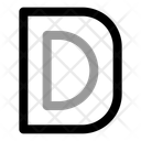 پیش‌نمایش فایل capital-d-letter-11050964 از پک عدد و حروف
