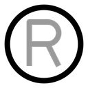 پیش‌نمایش فایل circle-r-letter-11051009 از پک عدد و حروف