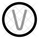 پیش‌نمایش فایل circle-v-letter-11051017 از پک عدد و حروف