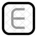 پیش‌نمایش فایل square-e-letter-11051052 از پک عدد و حروف