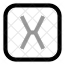 پیش‌نمایش فایل square-x-letter-11051080 از پک عدد و حروف