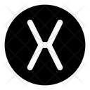 پیش‌نمایش فایل circle-x-letter-12860622 از پک عدد و حروف