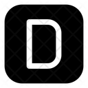 پیش‌نمایش فایل square-d-letter-12860654 از پک عدد و حروف