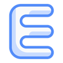 پیش‌نمایش فایل capital-e-letter-13629605 از پک عدد و حروف