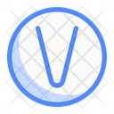 پیش‌نمایش فایل circle-v-letter-13629657 از پک عدد و حروف