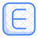 پیش‌نمایش فایل square-e-letter-13629692 از پک عدد و حروف
