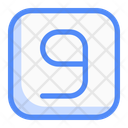 پیش‌نمایش فایل square-nine-13629705 از پک عدد و حروف
