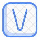 پیش‌نمایش فایل square-v-letter-13629718 از پک عدد و حروف