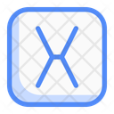 پیش‌نمایش فایل square-x-letter-13629720 از پک عدد و حروف