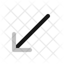 پیش‌نمایش فایل down-left-arrow-1738586 از پک فلش