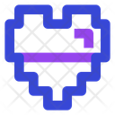 پیش‌نمایش فایل half-pixel-heart-16651335 از پک بازی