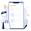 پیش‌نمایش فایل shopping-application-8044262 از پک تجارت الکترونیک و فروشگاه آنلاین