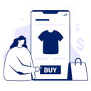 پیش‌نمایش فایل girl-doing-online-shopping-8044289 از پک تجارت الکترونیک و فروشگاه آنلاین