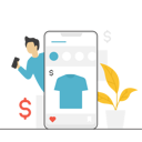 پیش‌نمایش فایل man-doing-online-shopping-8044597 از پک تجارت الکترونیک و فروشگاه آنلاین