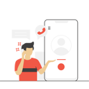 پیش‌نمایش فایل man-talking-to-customer-support-8044692 از پک تجارت الکترونیک و فروشگاه آنلاین