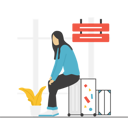 پیش‌نمایش فایل girl-waiting-for-flight-8044762 از پک سفر