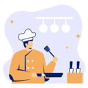 پیش‌نمایش فایل chef-making-food-8044430 از پک غذا و نوشیدنی