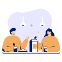 پیش‌نمایش فایل couple-eating-together-8044434 از پک غذا و نوشیدنی