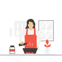 پیش‌نمایش فایل woman-cooking-food-8044826 از پک غذا و نوشیدنی