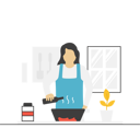 پیش‌نمایش فایل woman-cooking-food-8044815 از پک غذا و نوشیدنی