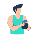 پیش‌نمایش فایل man-does-kettlebell-exercise-11020987 از پک تمرین و ورزش