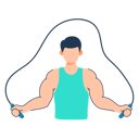پیش‌نمایش فایل man-is-doing-skipping-exercise-11020995 از پک تمرین و ورزش