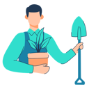 پیش‌نمایش فایل man-is-holding-pot-and-shovel-11021038 از پک طبیعت و بوم‌شناسی