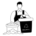 پیش‌نمایش فایل man-is-doing-waste-composting-11078785 از پک طبیعت و محیط زیست