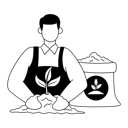 پیش‌نمایش فایل man-is-fertilizing-a-plant-11078779 از پک طبیعت و محیط زیست