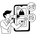 پیش‌نمایش فایل businessman-is-doing-email-marketing-11078930 از پک فروش اینترنتی