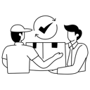پیش‌نمایش فایل customer-receives-delivery-box-before-time-11078939 از پک فروش اینترنتی