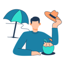 پیش‌نمایش فایل man-is-enjoying-at-beach-11079004 از پک سفر