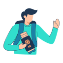 پیش‌نمایش فایل man-is-holding-boarding-pass-11079001 از پک سفر