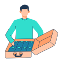 پیش‌نمایش فایل man-is-packing-clothes-in-bag-11079017 از پک سفر
