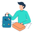 پیش‌نمایش فایل man-is-preparing-his-luggage-for-air-travel-11079005 از پک سفر