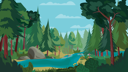 پیش‌نمایش فایل forest-and-river-landscape-5353710 از پک متفرقه