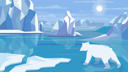 پیش‌نمایش فایل polar-bear-in-antarctic-landscape-5353712 از پک متفرقه