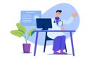 پیش‌نمایش فایل doctor-doing-online-health-checkup-5383867 از پک متفرقه