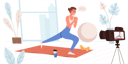 پیش‌نمایش فایل blogger-recording-workout-at-home-5405261 از پک متفرقه