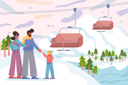 پیش‌نمایش فایل family-at-ski-resort-5512353 از پک فعالیت کودکان