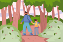 پیش‌نمایش فایل father-and-son-with-backpacks-hiking-in-forest-outdoors-5512348 از پک فعالیت کودکان