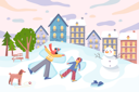 پیش‌نمایش فایل happy-winter-and-family-activity-5512350 از پک فعالیت کودکان