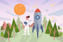 پیش‌نمایش فایل kid-playing-astronaut-at-forest-5512339 از پک فعالیت کودکان