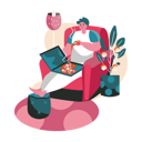 پیش‌نمایش فایل man-eating-pizza-while-sitting-in-chair-in-living-room-5558284 از پک آخر هفته
