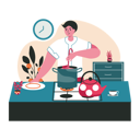 پیش‌نمایش فایل man-preparing-homemade-food-in-kitchen-5558283 از پک آخر هفته
