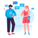 پیش‌نمایش فایل man-and-woman-using-smartphones-5558338 از پک شبکه اجتماعی