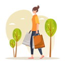پیش‌نمایش فایل girl-walking-with-shopping-bag-5593710 از پک خرید