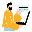 پیش‌نمایش فایل man-doing-online-shopping-payment-5596281 از پک فروش اینترنتی